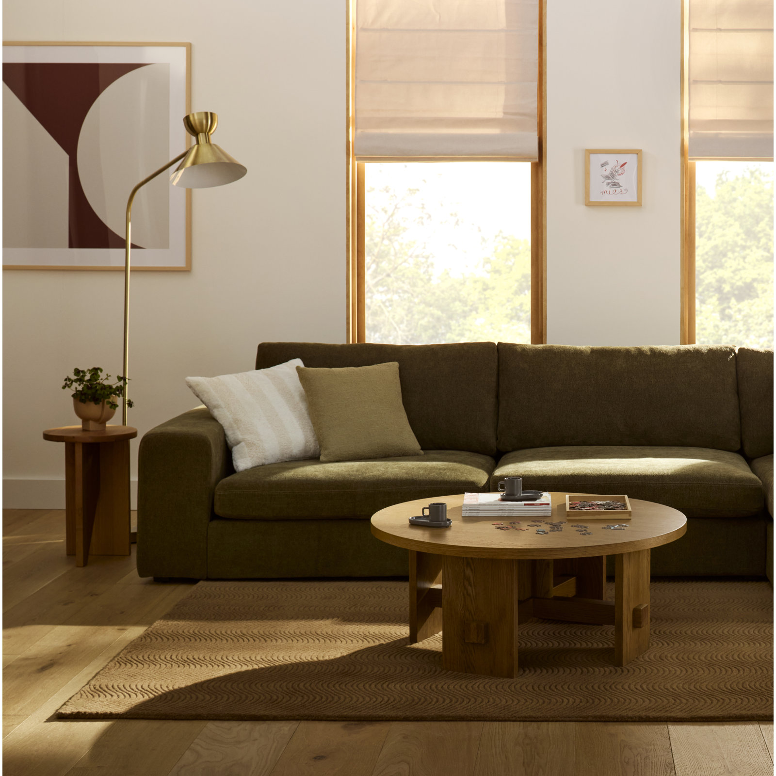 Shayne 14" Oak End Table, Brown