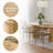 79" Oval Dining Table Duble Pedestal Dining Table Seats 6 Solid Wood Kitchen Table-1127659578-1127717743