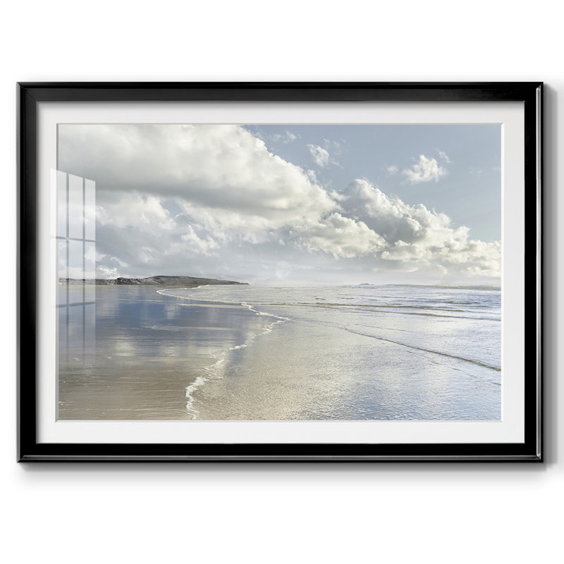 " Infinity Beach ", 15" H x 21" W x 1.5" D, Black