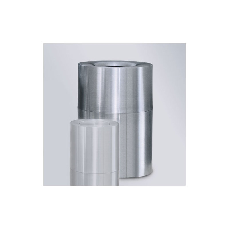 Poubelle 55 gallons, Aluminium satiné