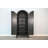 Black Assembled Storage Arch Cabinet