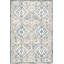 Tapis crème lavable à la machine à motif géométrique losanges crème-601525301