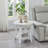 Oval Wood Shelf 3-Piece Coffee Table Set