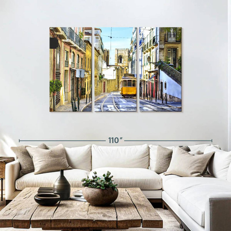 Rue Sireci à Lisbonne, H 48 po x l 74 po