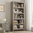 71" Bookcase w/Adjustable Shelves & 31.5 in Whidth, 5 Tier Tall Bookshelf with Wooden Legs, Rustic Vintage Bookcase for Living Room Office Library-797851990