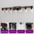 DAKAFUL 7-Light Dimmable Bathroom Vanity Light over Mirror with Wood and Glass Shade-114312325