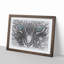 Bright Blue Cat Eyes in Abstract - Picture Frame Painting Print-55679085-55679087