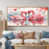 Toile avec cadre flottant or