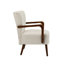 Fauteuil à cadre en bois, fauteuil d'appoint moderne pour le salon