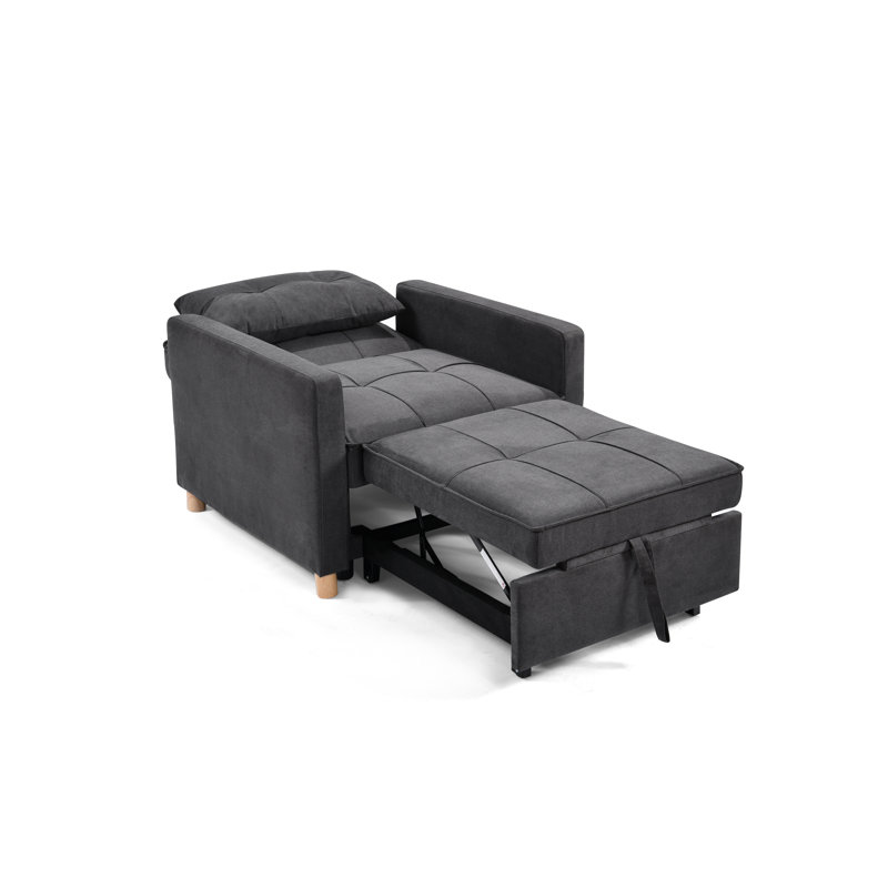 Mobarkar Velvet Accent Chair, Grey 