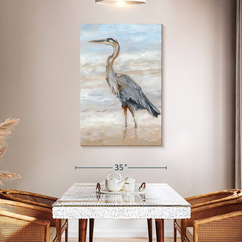 Brampt Beach Heron II, 48" H x 32" W
