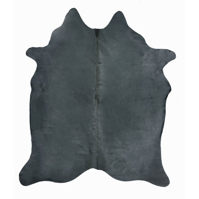 Cowhide Area Rug in Charcoal