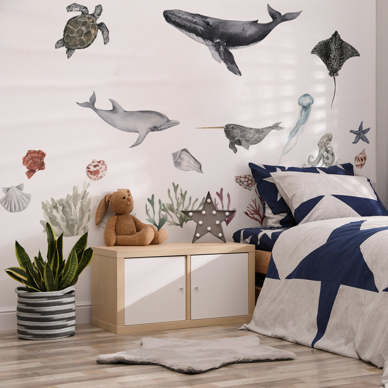 Autocollants muraux animaux marins