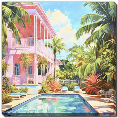 Tropical Retreat I Canvas Art