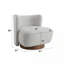 Fauteuil d'appoint en tweed gris