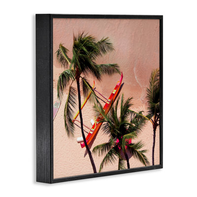 Waikiki Beach Surf Coast Framed Giclee, design by Danita Delimont