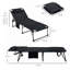 Chaise longue pliante avec dossier inclinable à 5 niveaux