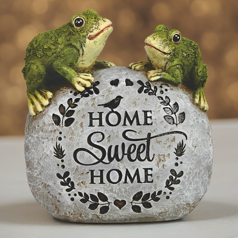 Figurine H 5 "grenouilles sur rocher 5"