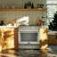 Cuisinière à gaz 30 po en acier inoxydable Leonardo Espresso, 5 brûleurs, 39 500 BTU, four à convection 5 pi cu