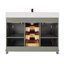 48" Cadet Finish Solid Wood Sink Vanity  With 1' Artificial Stone Top-381423752