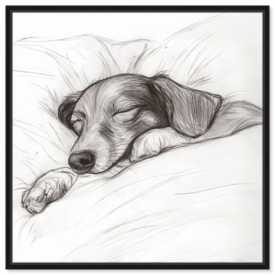 «A Nap in Time», dessins rétro sur toile par Art Remedy