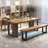 Walnut Rectangular Solid Wood desk-108976796