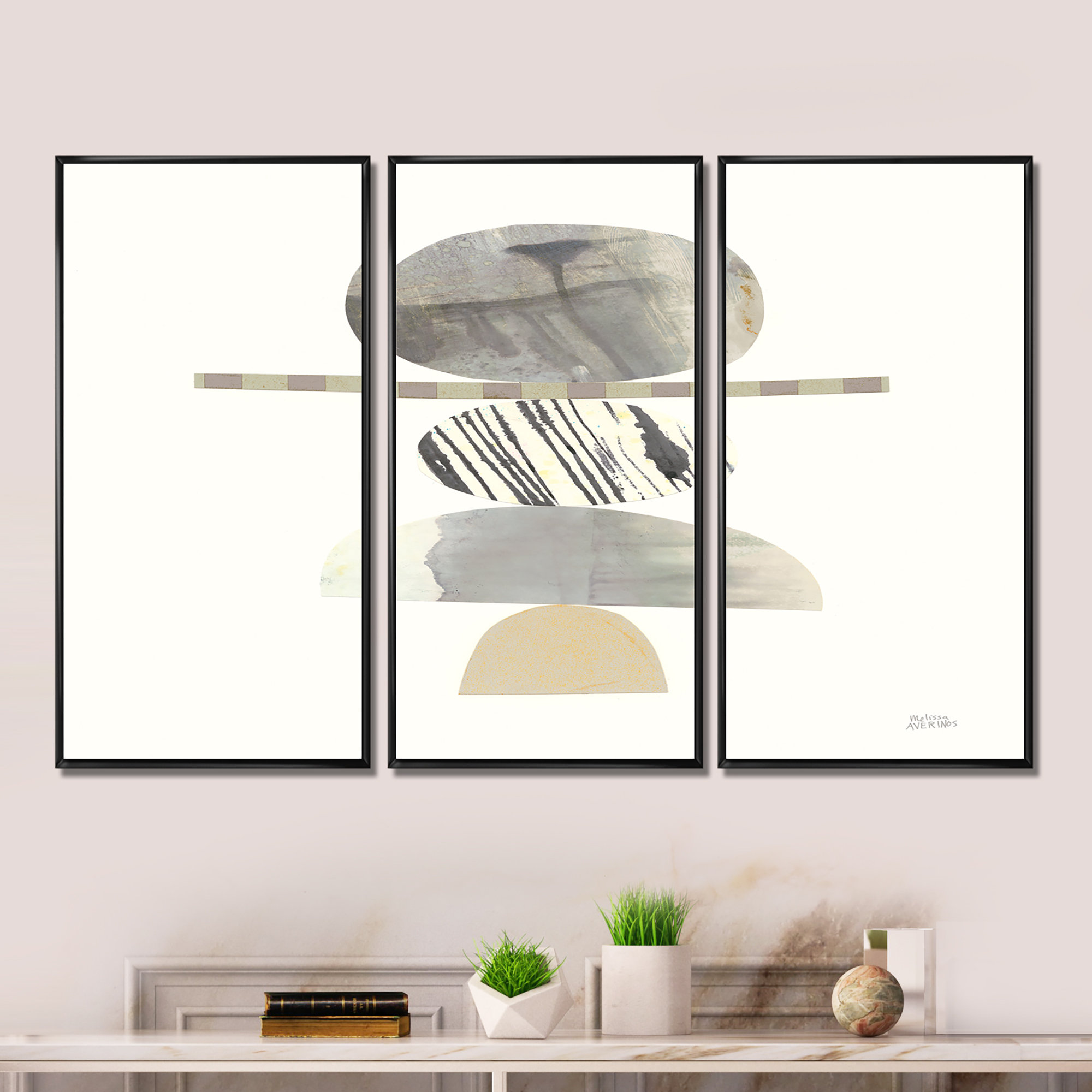 Corrigan Studio® Framed Canvas Home Artwork Decoration Modern