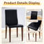 Ensemble de table de salle à manger et de chaise de 47,3 pouces de diamètre - Rangement double, sièges en tissu noir Pu