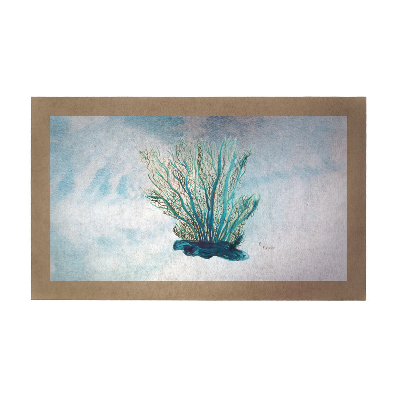Tapis d'intérieur / extérieur antidérapant Alaina, Rectangle 1 pi 6 po x 2 pi 2 po