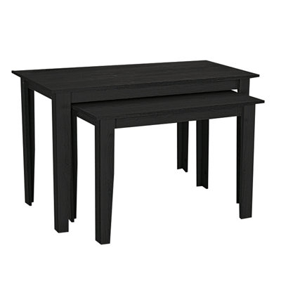 H 32 po x l 44 po - Ensemble de tables gigognes en érable avec finition stratifiée | Ensemble de 2