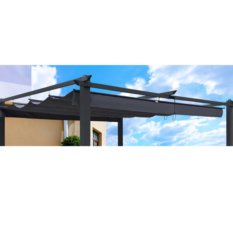 Toit de remplacement pour pergola 13 x 10 pi - Blocage, gris, facile à assembler, installation
