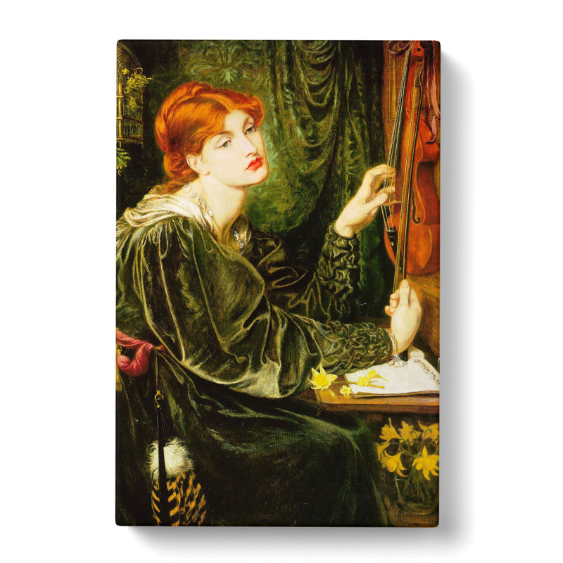 Veronica Veronese by Dante Gabriel Rossetti - Wrapped Canvas Painting, 50cm H x 35cm W x 3cm D