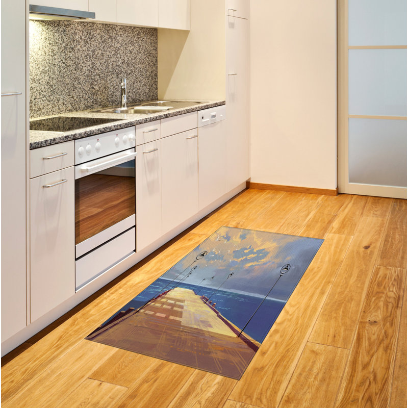 Wooden High Density Long Fiber Poly Threads Decorative Area Rug Carpet, Rectangle 2'7" x 5'
