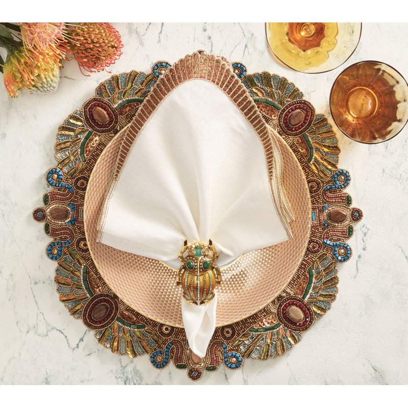 Nile Napkin Ring Set in a Gift Box