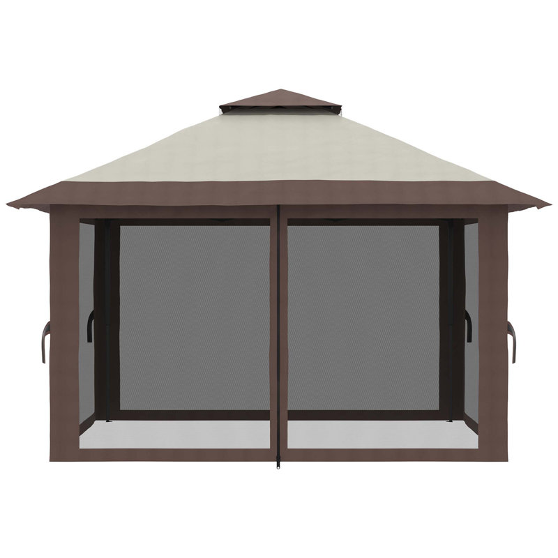 Pavillon de jardin avec moustiquaire Outsunny