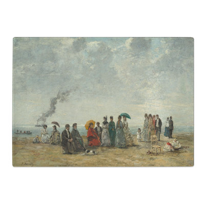 Figures on the Beach by Eugene Boudin Chopping Board
