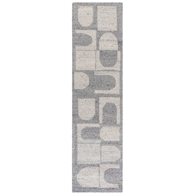 Harvest Hand Tufted Wool Abstract Indoor Rug, Runner 2'3" x 9'