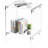 Hayler Acrylic Open End Table with Storage