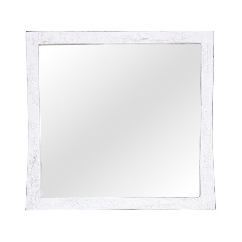 White Roots Rectangular Mirror