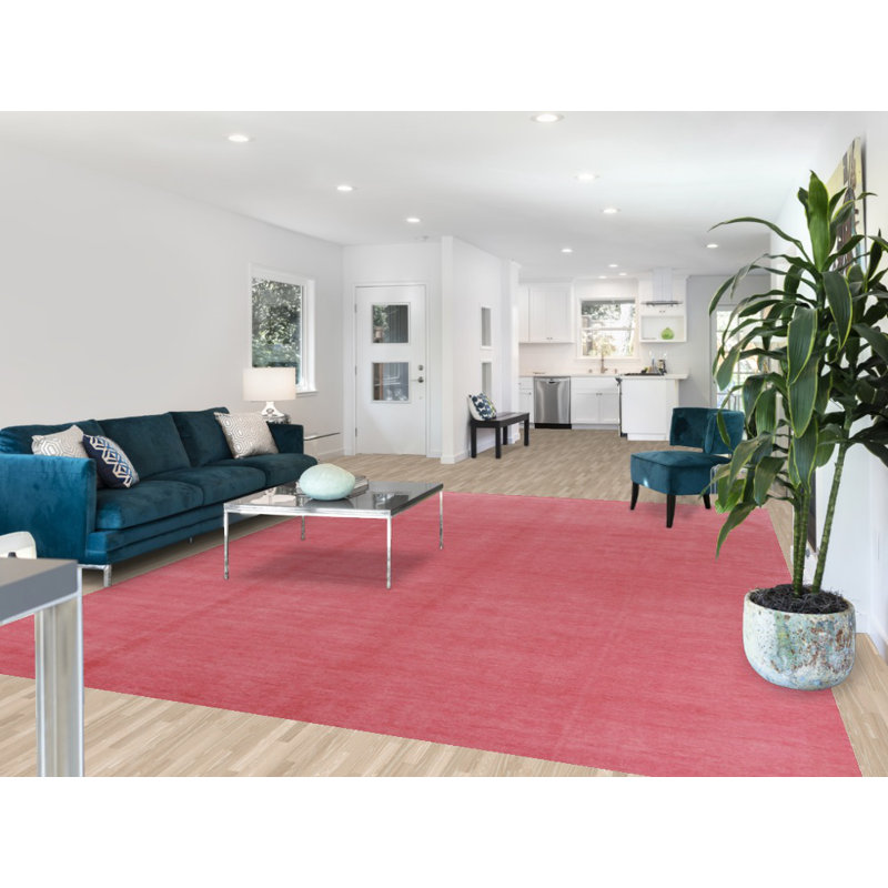 Tapis rose Gabbeh 9x12