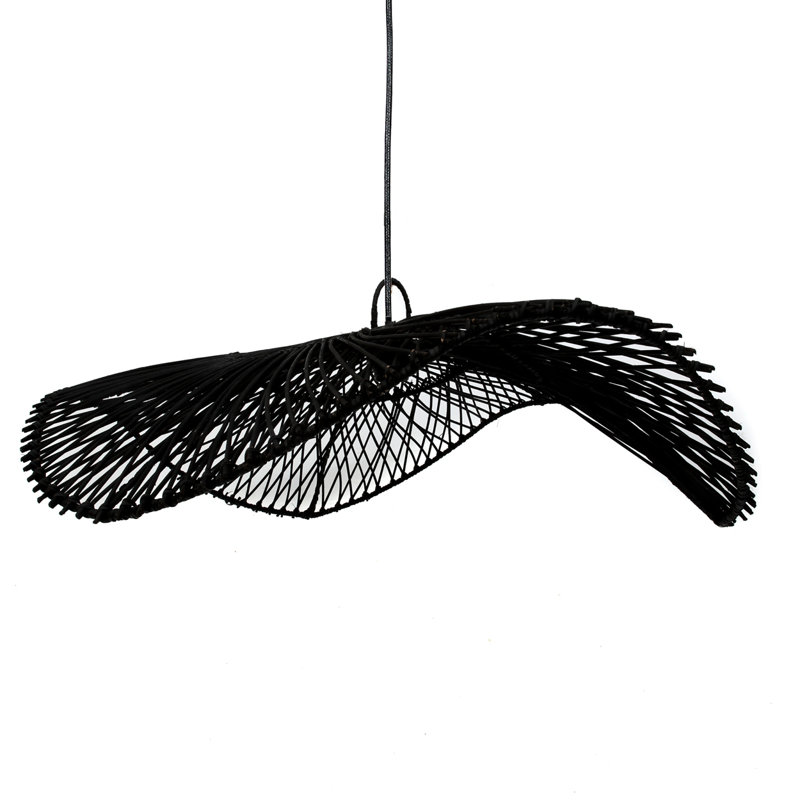 20cm H Novelty Pendant Shade ( Screw On ), Black