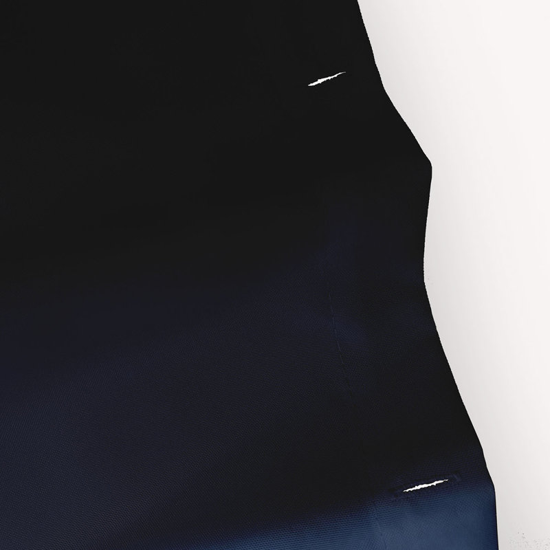 Rideau de douche simple Bince, Bleu