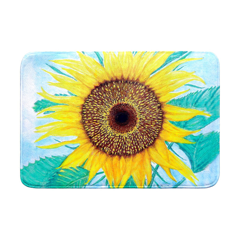 Dick's Sunflower Bath Mat, 36" L x 24" W