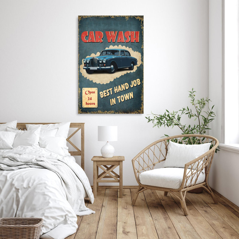 " Car Wash ", 14" H x 11" W x 1.25" D