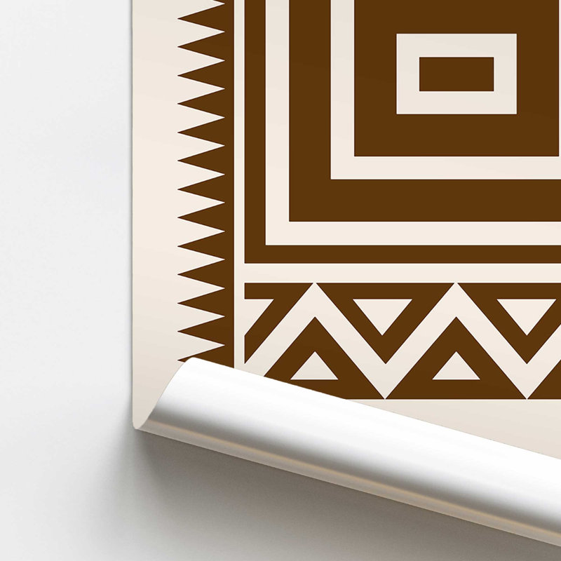 Motif moderne à motif tribal II, H 10 po x l 8 po