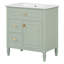 Meuble-lavabo 30 po avec lavabo, meuble-lavabo avec un tiroir rabattable et deux tiroirs, tablette réglable, meuble-lavabo-1568602113