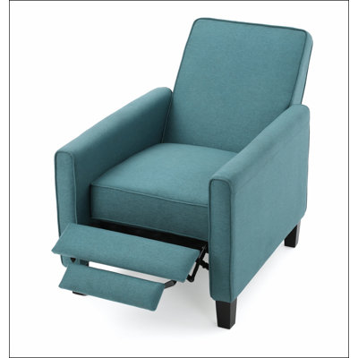 Linen Manual Push Back Recliner Chair
