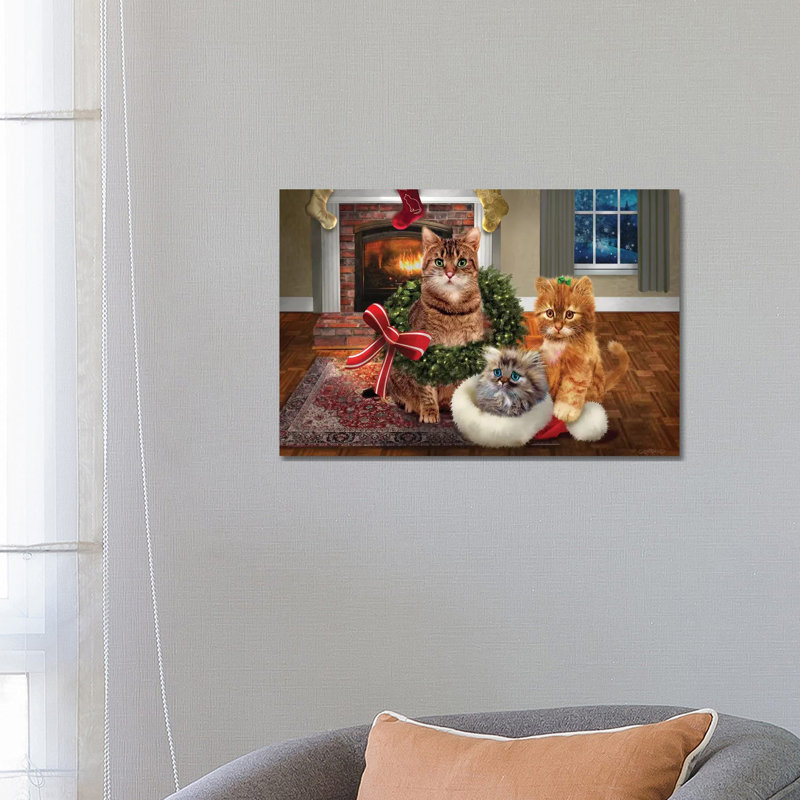 «Three's Company» par Giordano Studios - impression sur toile tendue, H 18 po x l 26 po x P 1,5 po