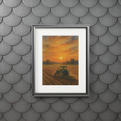 Clinger Single Picture Frame Print