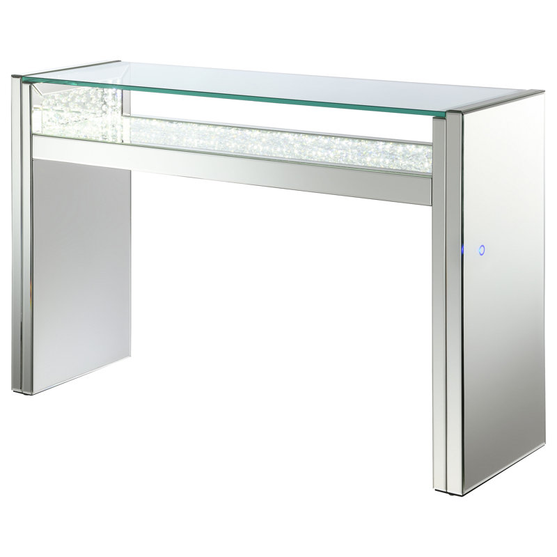 Eaker 47.75'' Glass Top Console Table